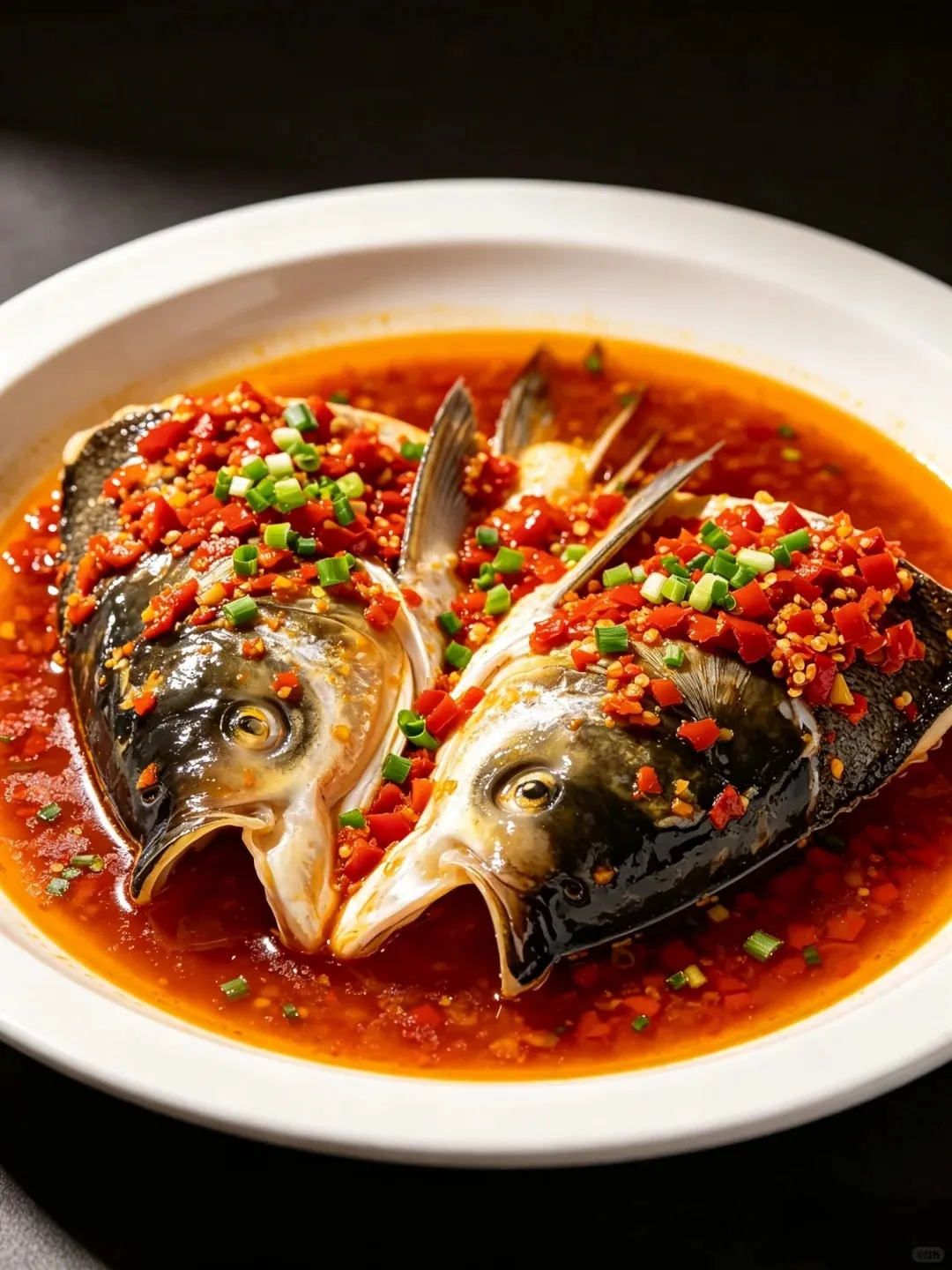 Steamed Fish Head with Diced Hot Peppers